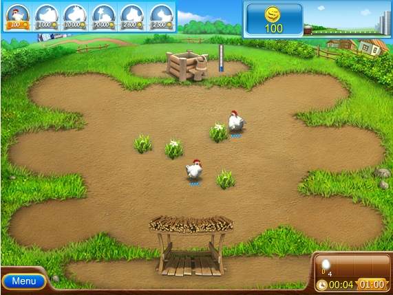 В онлайн игре Веселая ферма 2 кормите живность, собирайте приплод