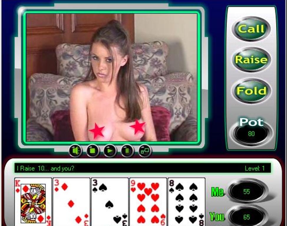 Nude Woman Strip Poker