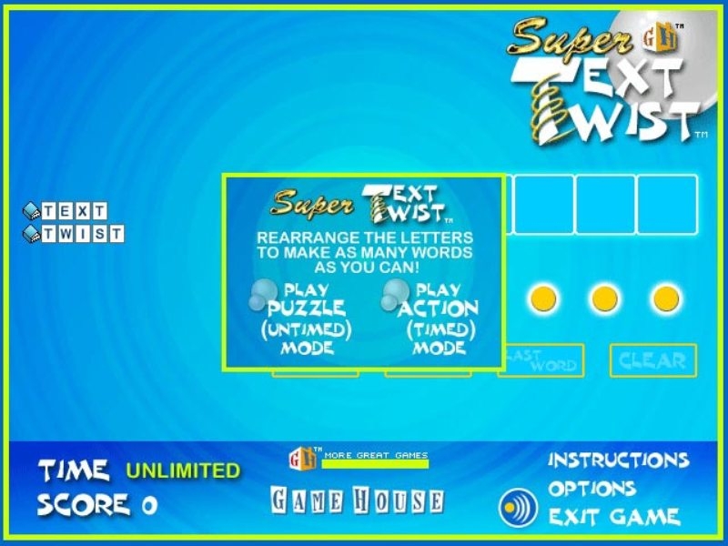 Text Twist Game Free Arcade Online