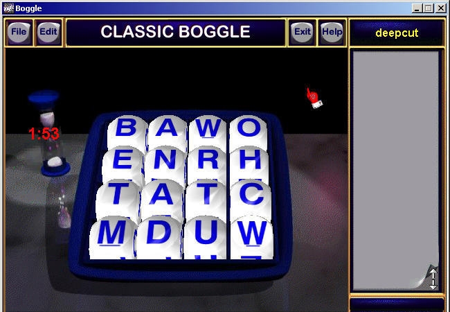 ... скриншота из игры Boggle под номером 4