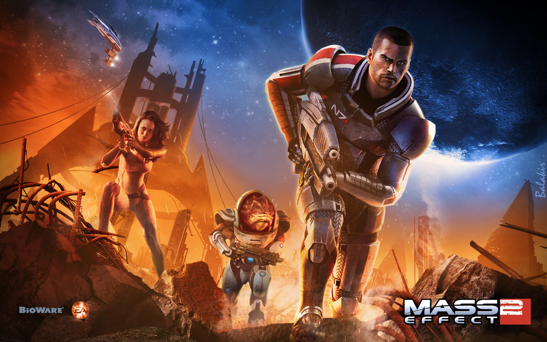 Обложка игры Mass Effect 2