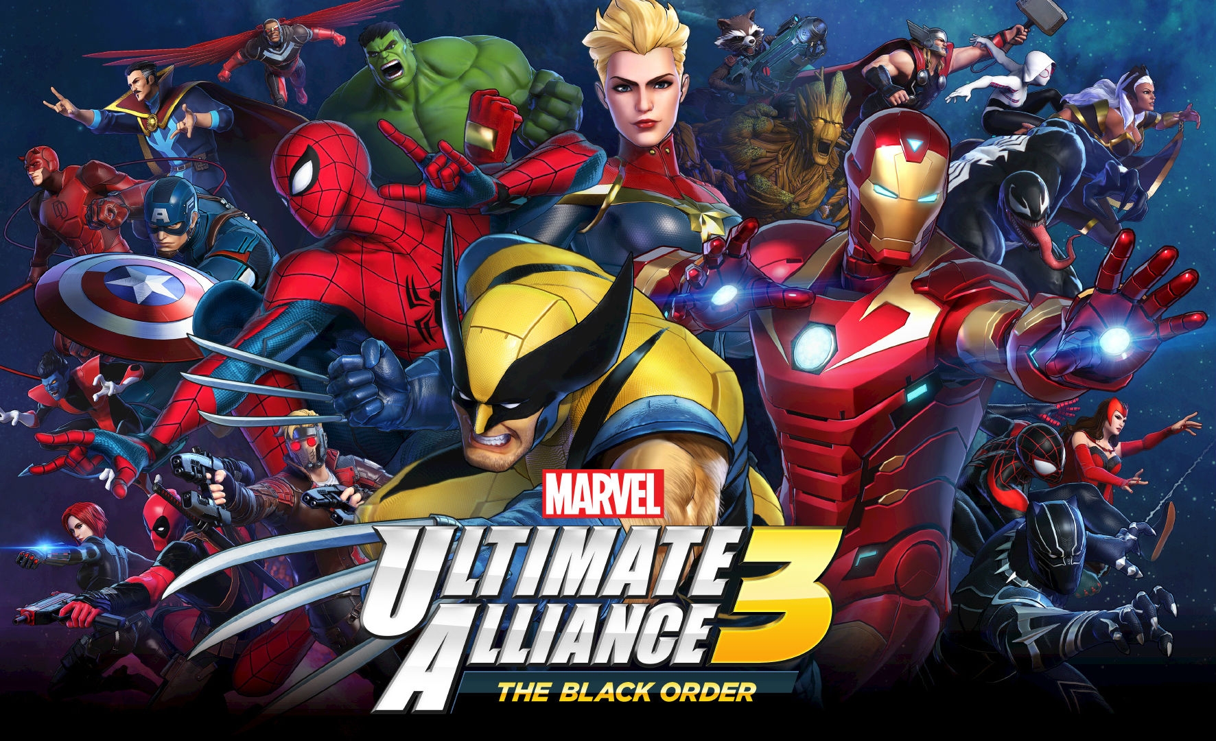 Обложка игры Marvel Ultimate Alliance 3: The Black Order