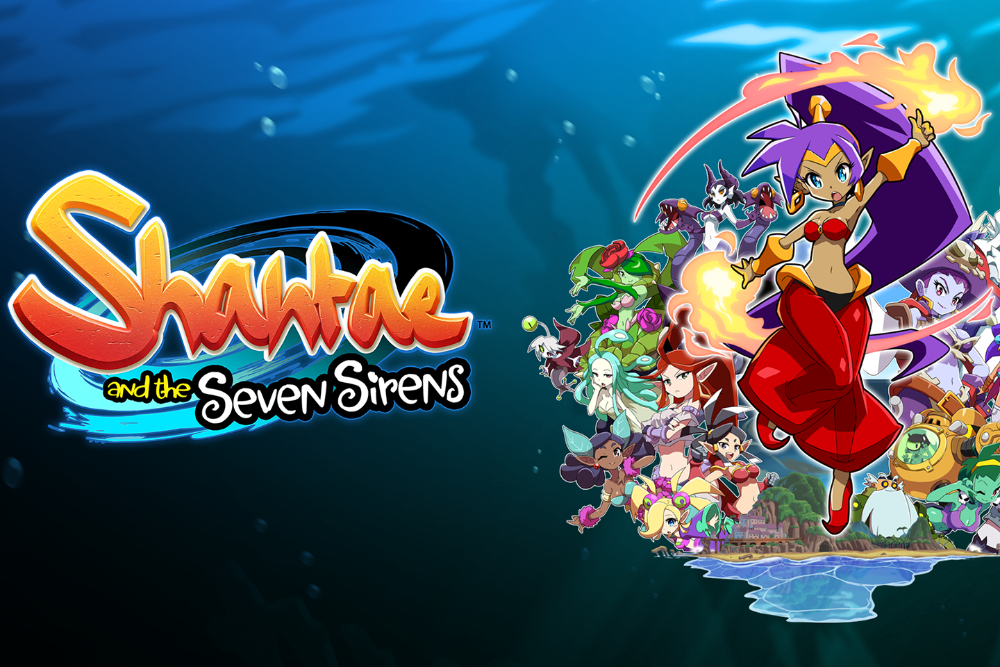 Обложка игры Shantae and the Seven Sirens