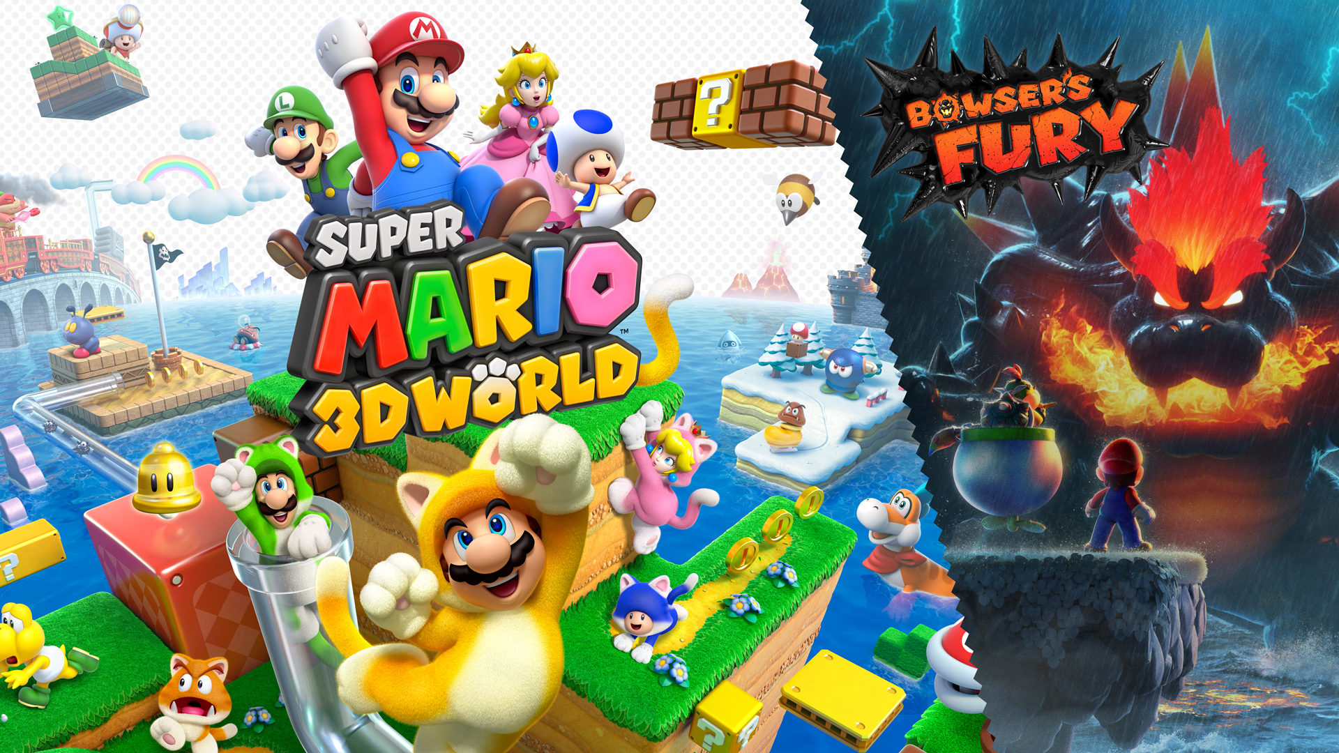 Обложка игры Super Mario 3D World +  Bowser's Fury