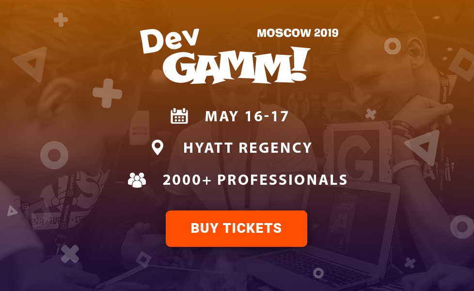 Новость Крупнейшая в СНГ конференция разработчиков игр DevGAMM Moscow 2019 пройдет 16-17 мая