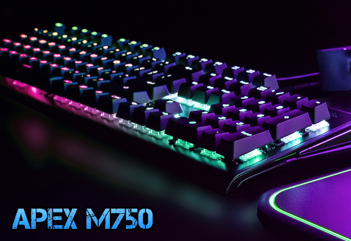 Новость SteelSeries представили игровую механическую клавиатуру APEX M750