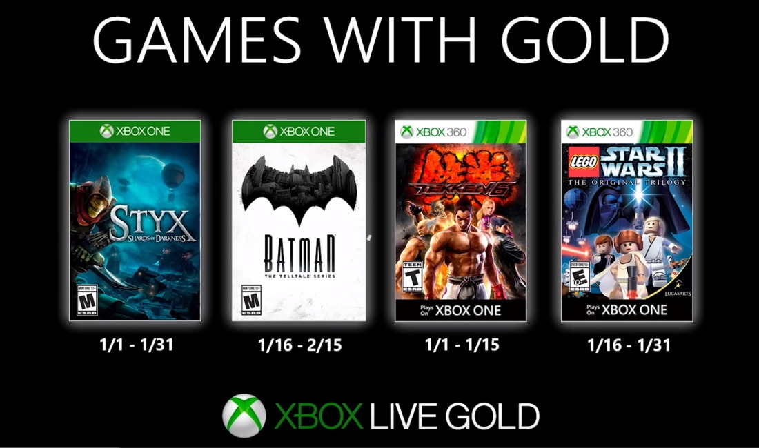 Новость Объявлен список бесплатных игр в Xbox Live Gold в январе 2020