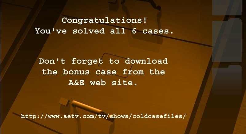 Скриншот из игры Cold Case Files: The Game под номером 85