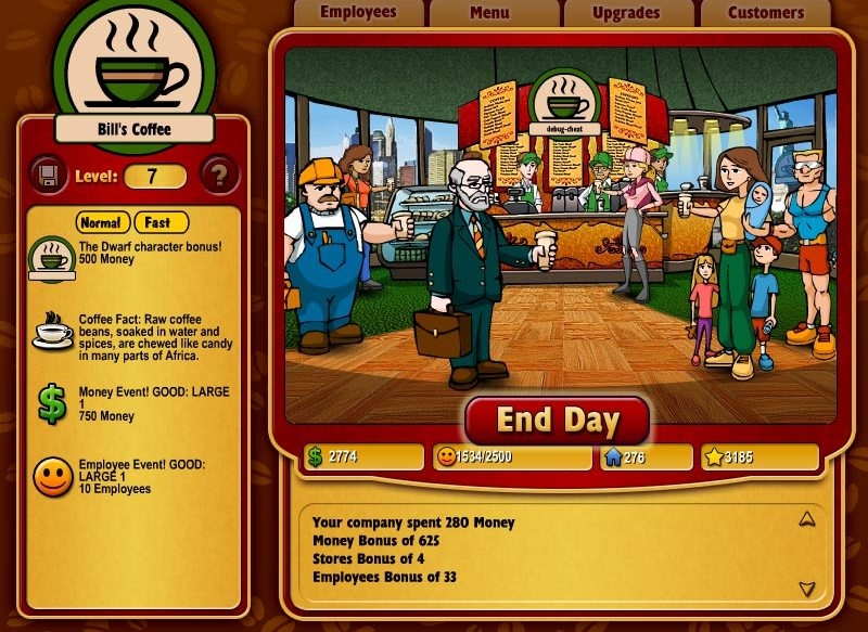 Скриншот из игры Coffee Tycoon под номером 10