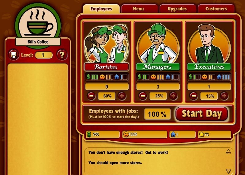 Скриншот из игры Coffee Tycoon под номером 13