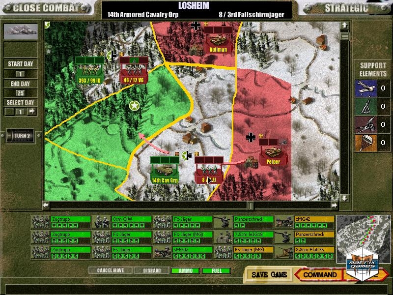 Скриншот из игры Close Combat: Wacht am Rhein под номером 12