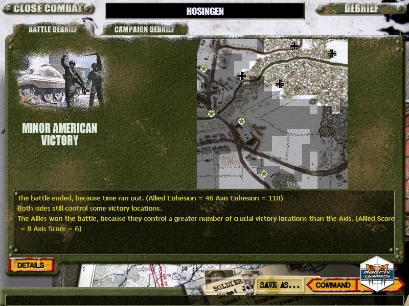 Скриншот из игры Close Combat: Wacht am Rhein под номером 13