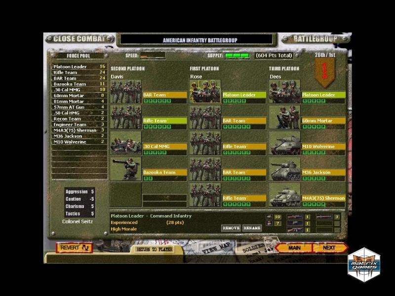 Скриншот из игры Close Combat: Wacht am Rhein под номером 15