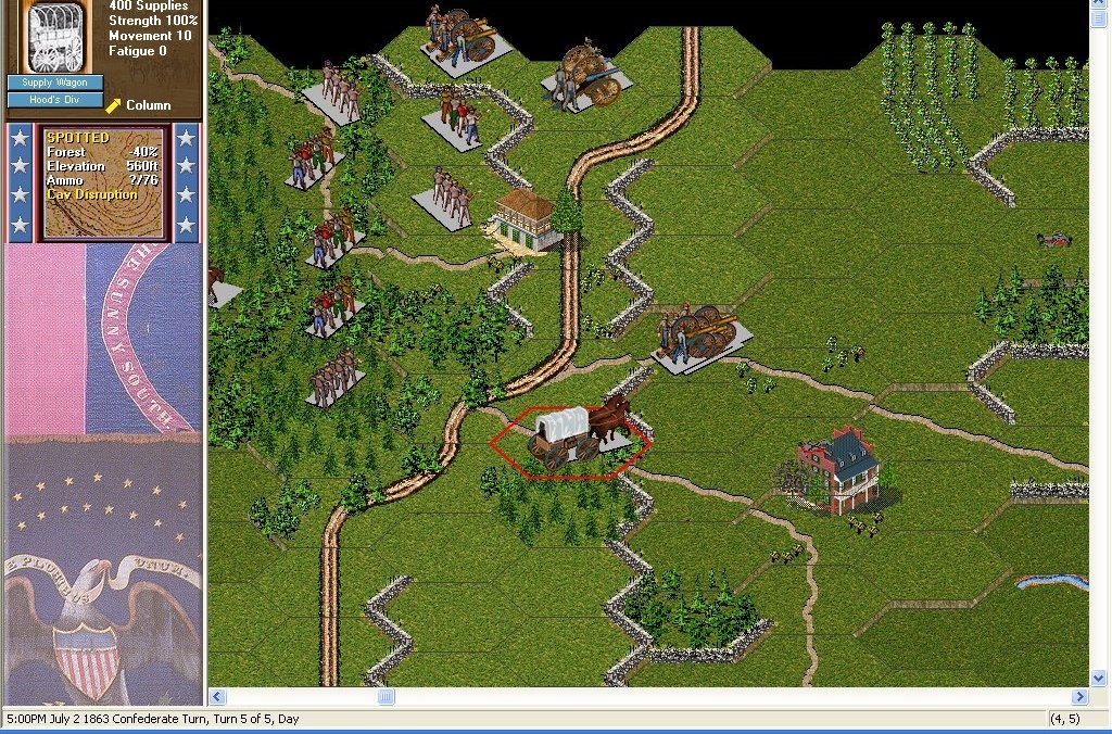Скриншот из игры Civil War Campaigns: Campaign Gettysburg под номером 5