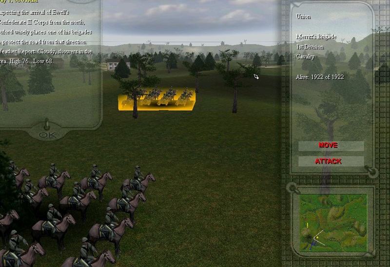 Скриншот из игры Civil War Battles: Gettysburg 1863 под номером 5
