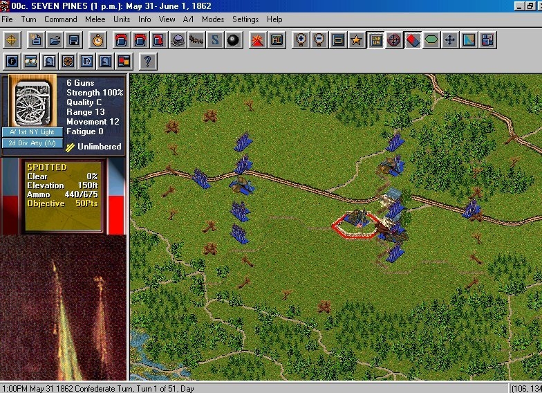 Скриншот из игры Civil War Battles: Campaign Peninsula под номером 2