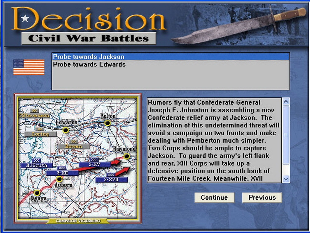 Скриншот из игры Civil War Battles: Campaign Vicksburg под номером 1