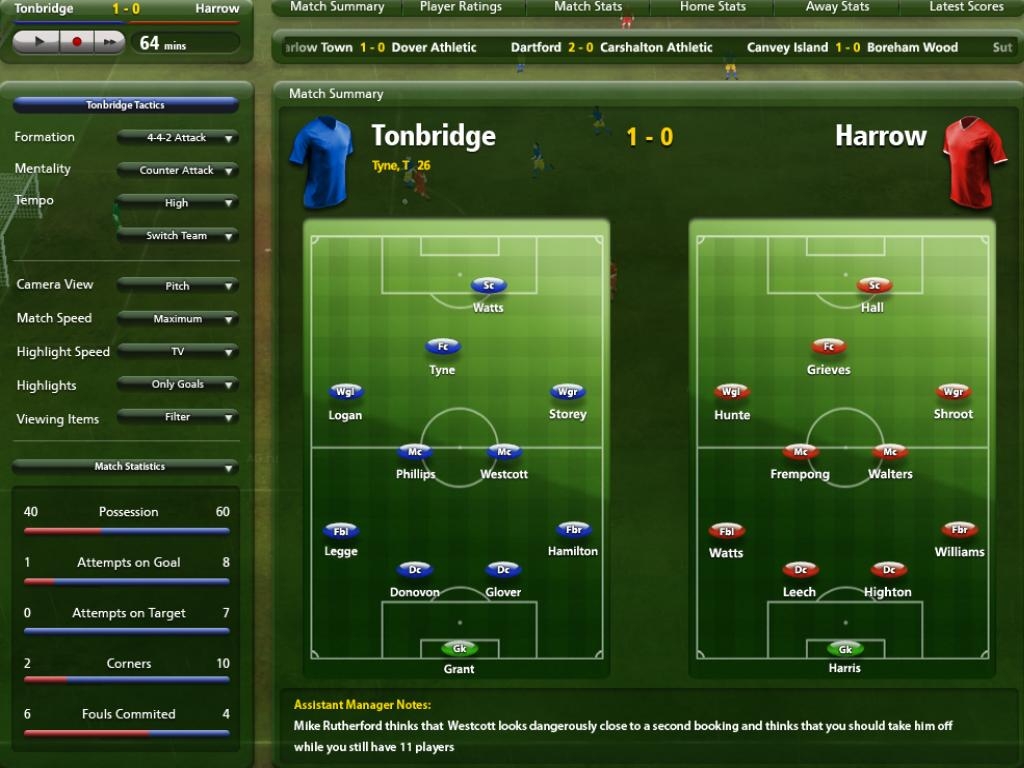Скриншот из игры Championship Manager 2010 под номером 21