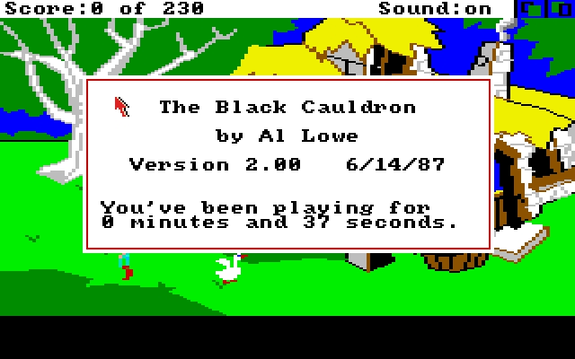 Скриншот из игры Black Cauldron, The под номером 3