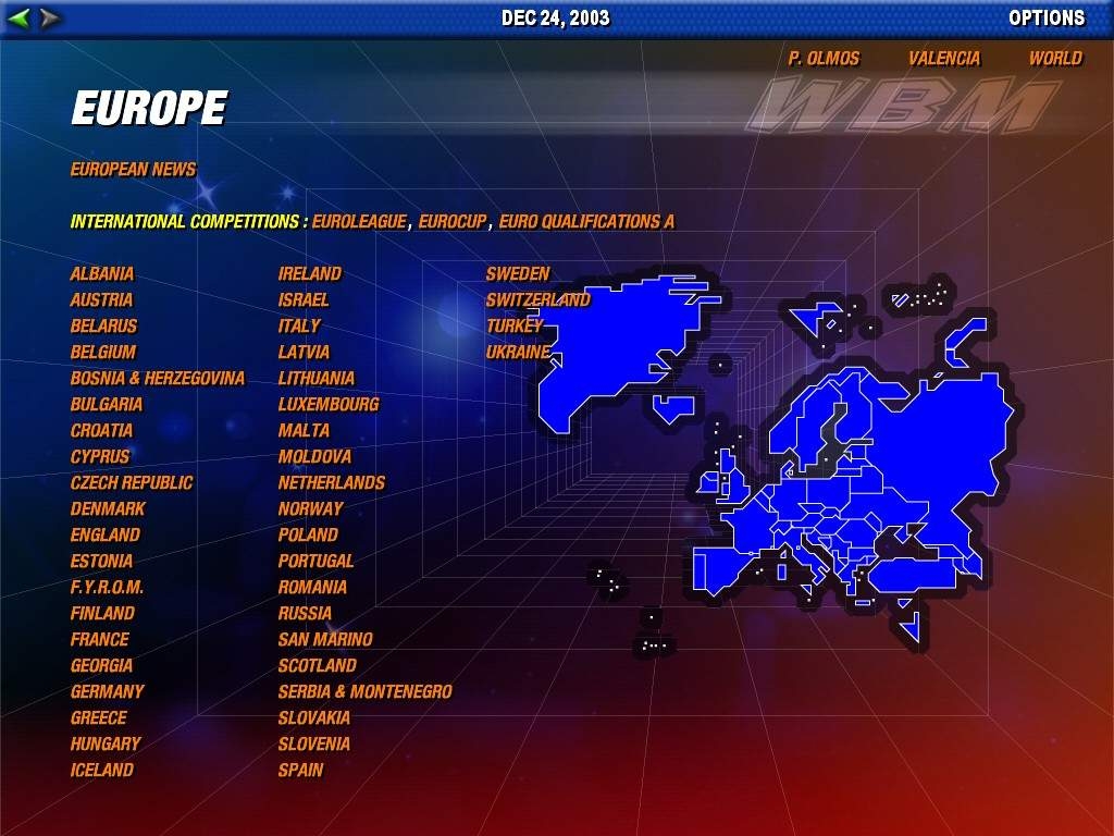 Скриншот из игры World Basketball Manager под номером 2