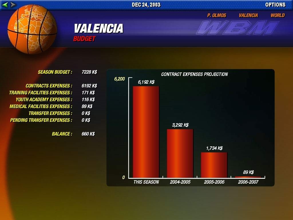 Скриншот из игры World Basketball Manager под номером 6