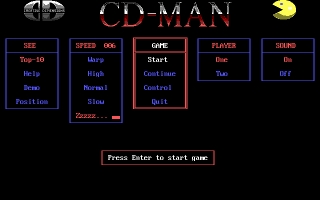 Скриншот из игры Cd-Man под номером 1
