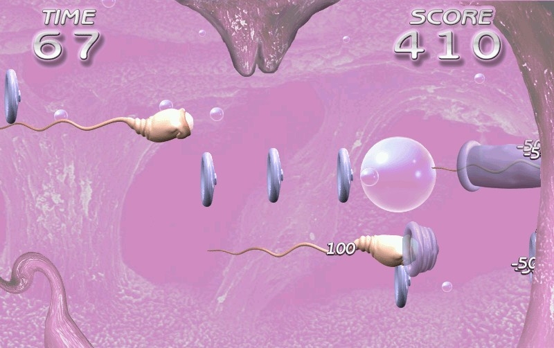 Скриншот из игры Catch the Sperm под номером 2