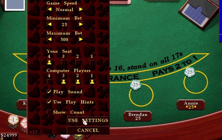 Скриншот из игры Casino Blackjack под номером 4