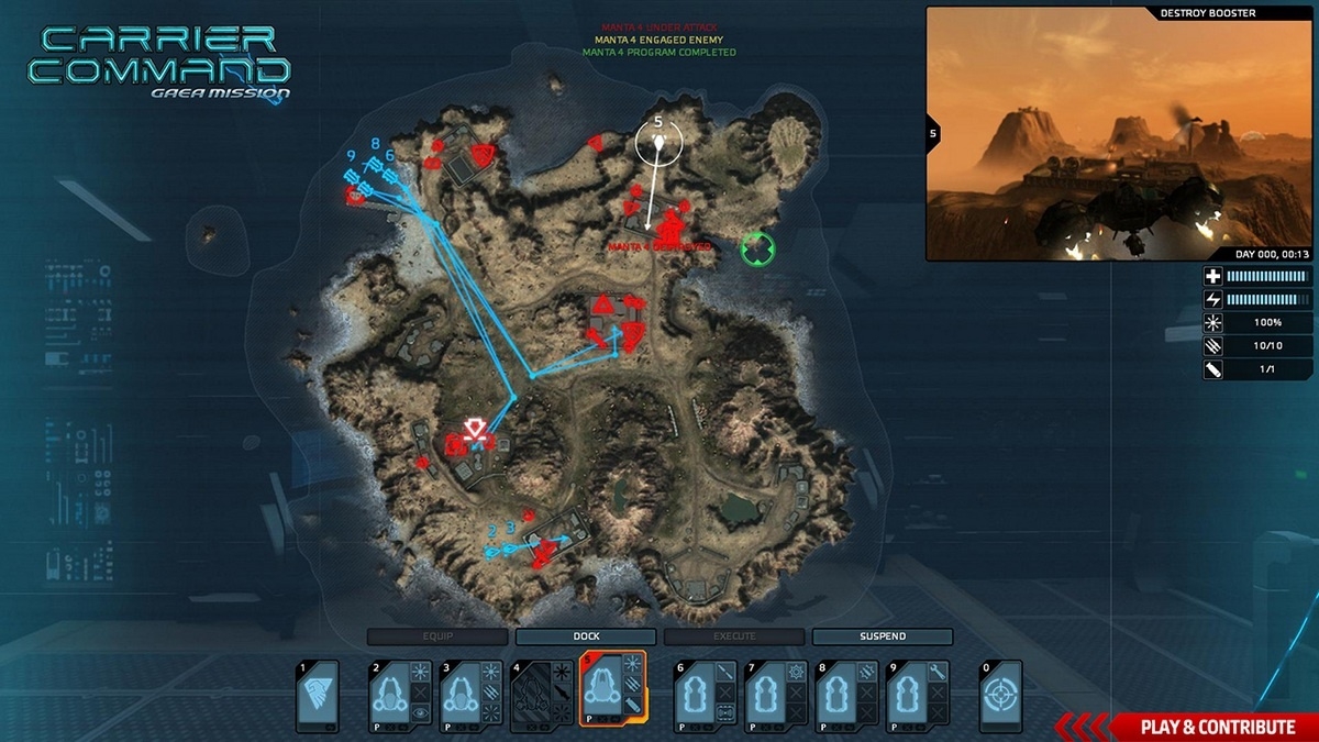 Скриншот из игры Carrier Command: Gaea Mission под номером 22