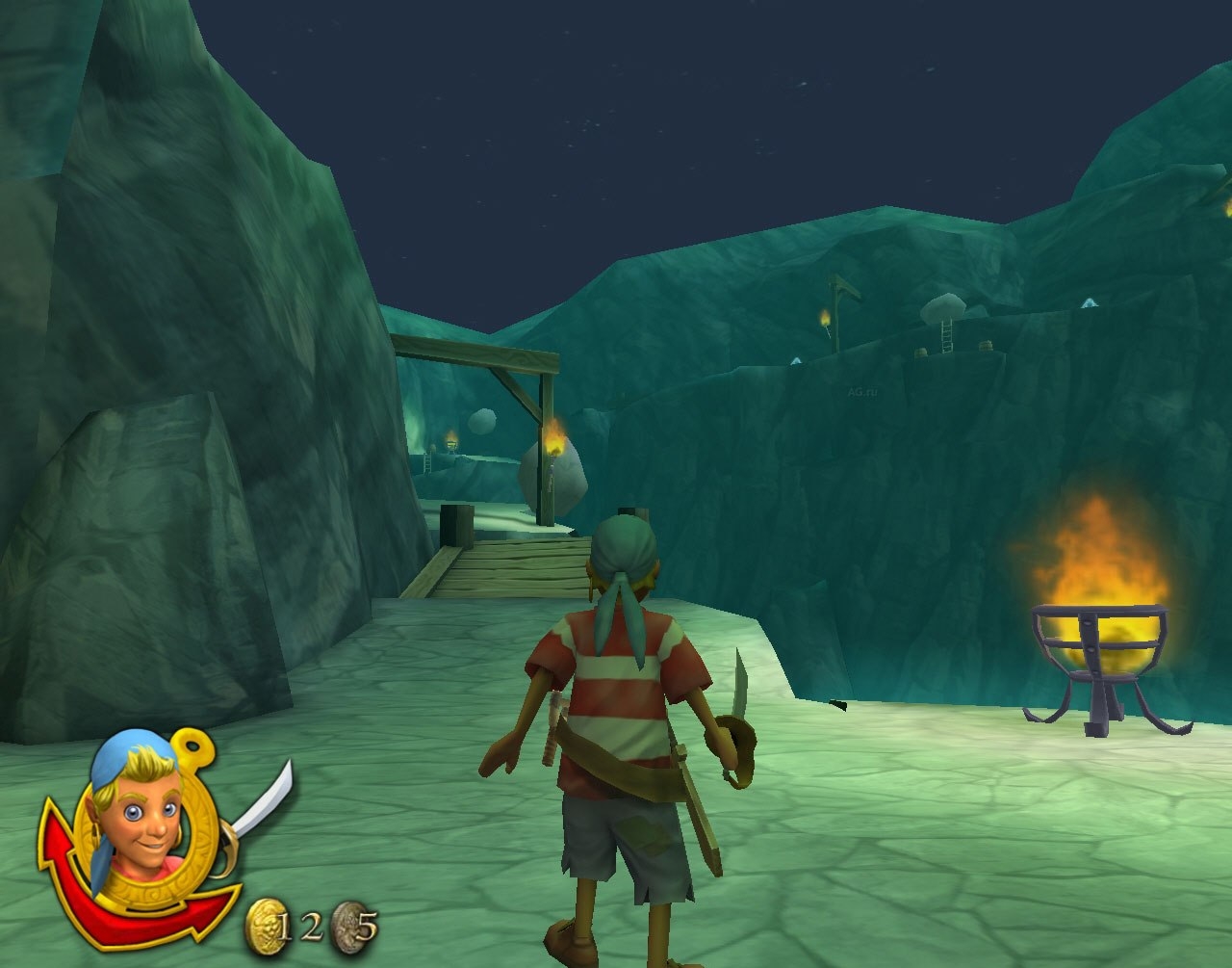 Скриншот из игры Captain Sabertooth 2: The Curse of Gory Gabriel под номером 2