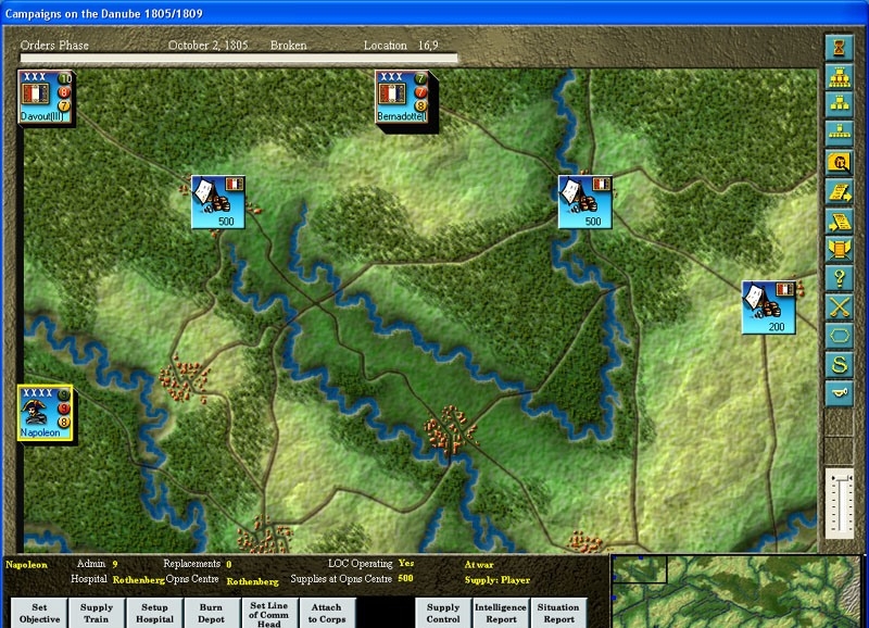Скриншот из игры Campaigns on the Danube 1805/1809, The под номером 10