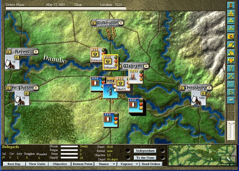 Скриншот из игры Campaigns on the Danube 1805/1809, The под номером 8