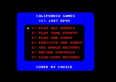 Скриншот из игры California Games под номером 2