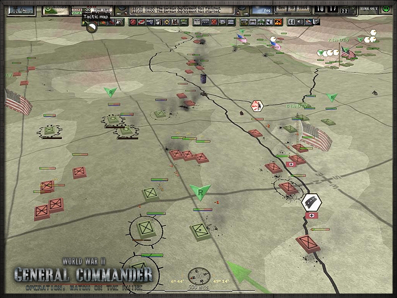 Скриншот из игры World War II: General Commander Operation: Watch on the Rhine под номером 7