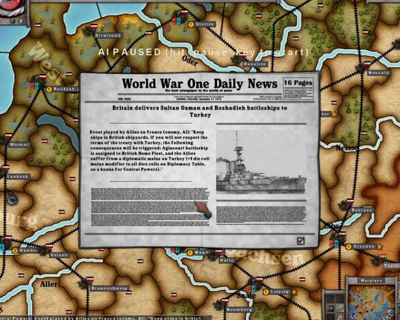 Скриншот из игры World War One: The Great War 1914-1918 под номером 8