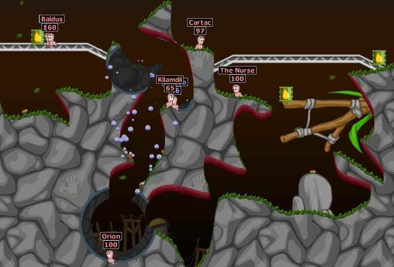 Скриншот из игры Worms World Party под номером 2