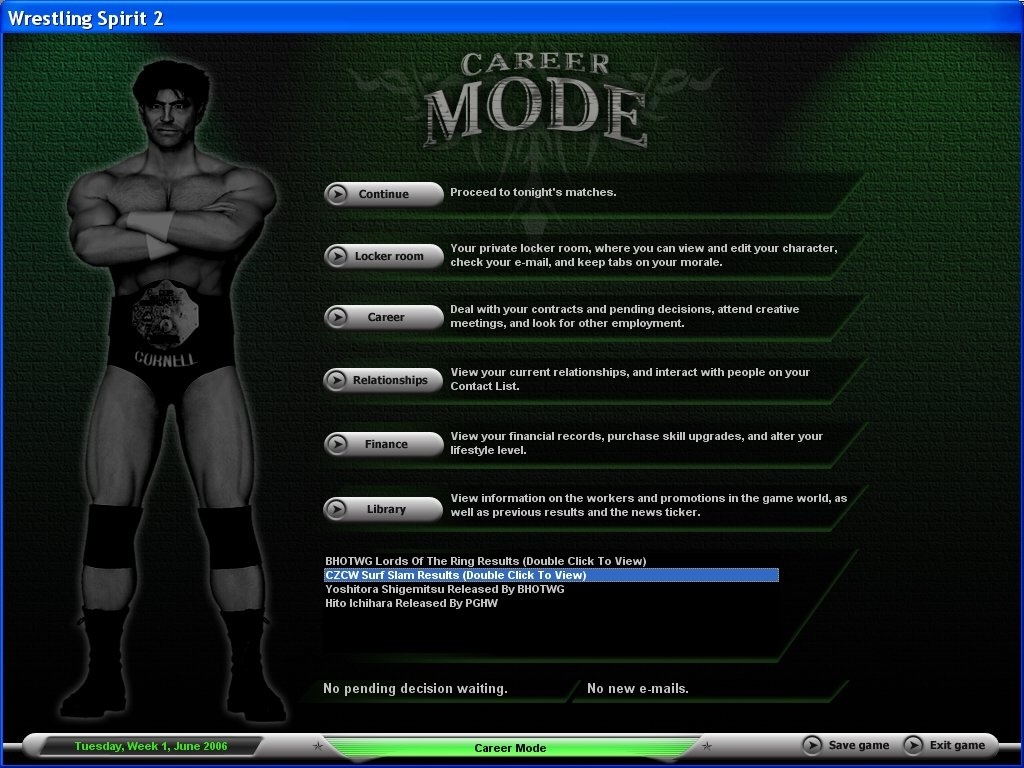 Скриншот из игры Wrestling Spirit 2 под номером 5