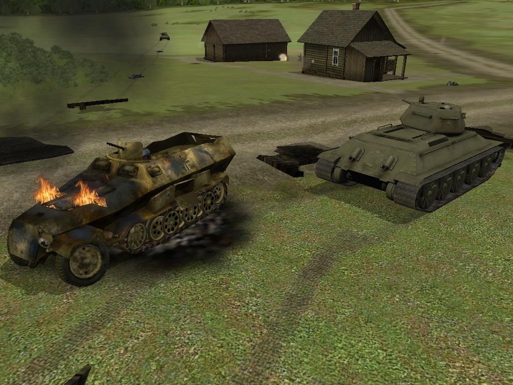 Скриншот из игры WWII Battle Tanks: T-34 vs. Tiger под номером 15