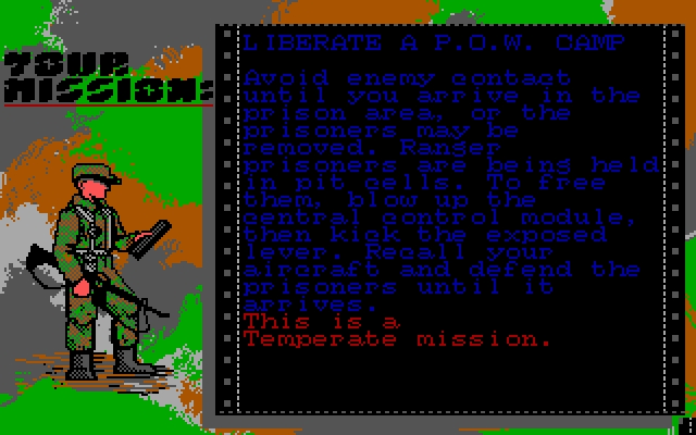 Скриншот из игры Airborne Ranger под номером 4
