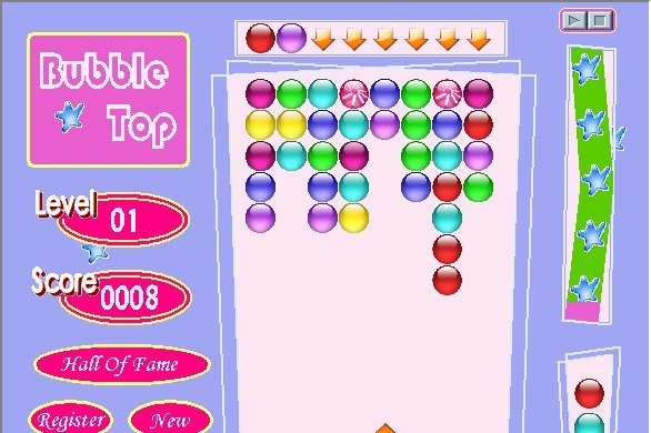 Скриншот из игры BubbleTop под номером 3
