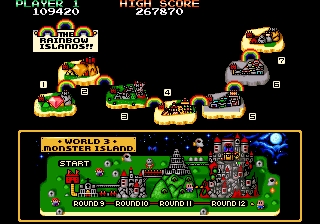 Скриншот из игры Bubble Bobble: Rainbow Islands под номером 3