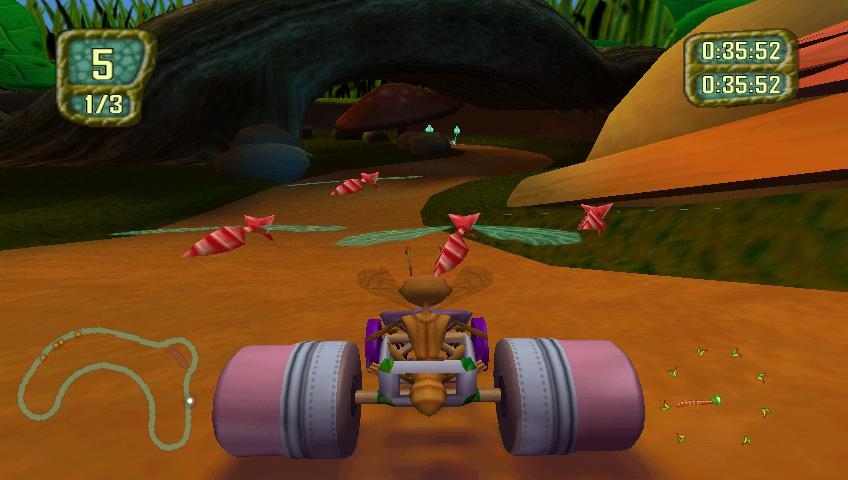 Скриншот из игры Antz Extreme Racing под номером 1
