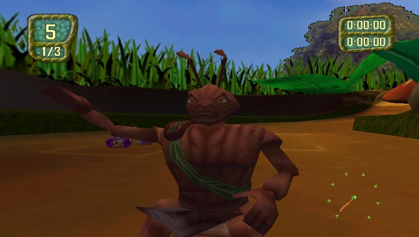 Скриншот из игры Antz Extreme Racing под номером 2