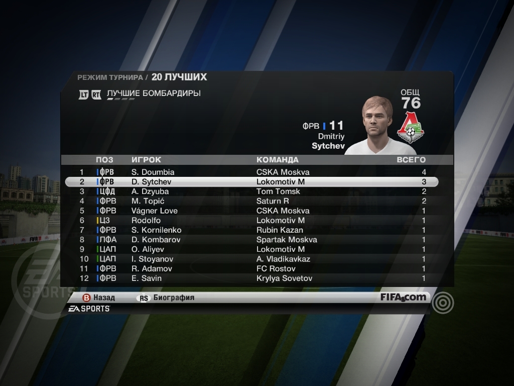 Скриншот из игры FIFA 11 под номером 109