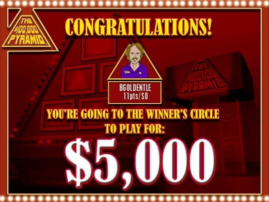 Скриншот из игры $100,000 Pyramid, The под номером 23