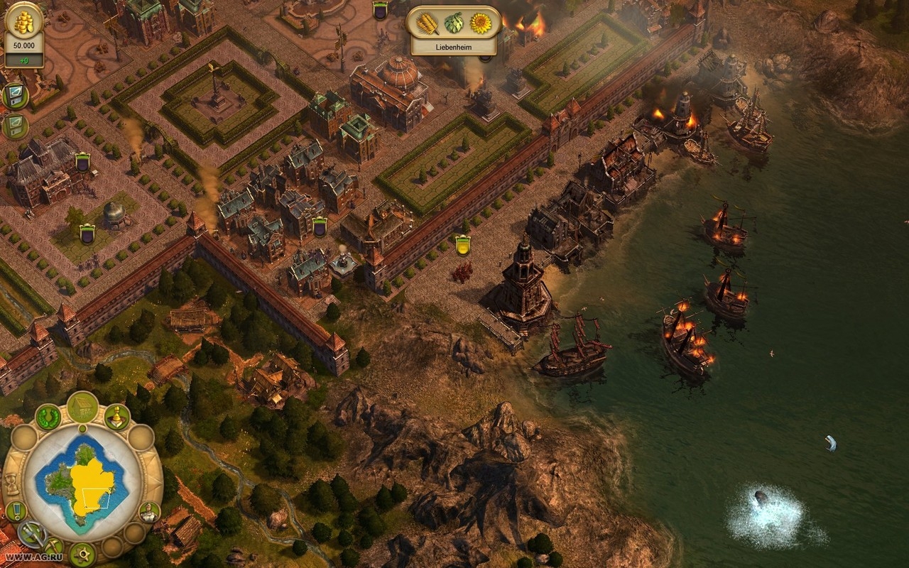 Скриншот из игры 1701 A.D.: The Sunken Dragon под номером 1