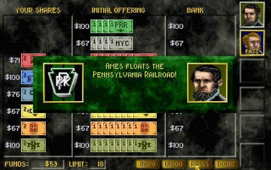 Скриншот из игры 1830: Railroad & Robber Barons под номером 14
