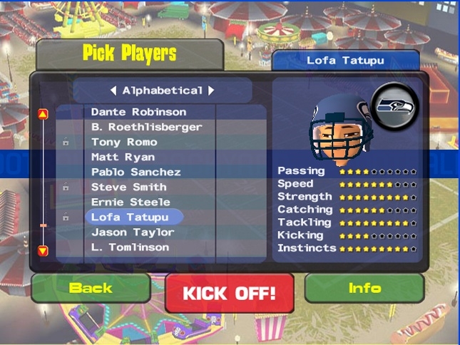 Скриншот из игры Backyard Football 2009 под номером 3