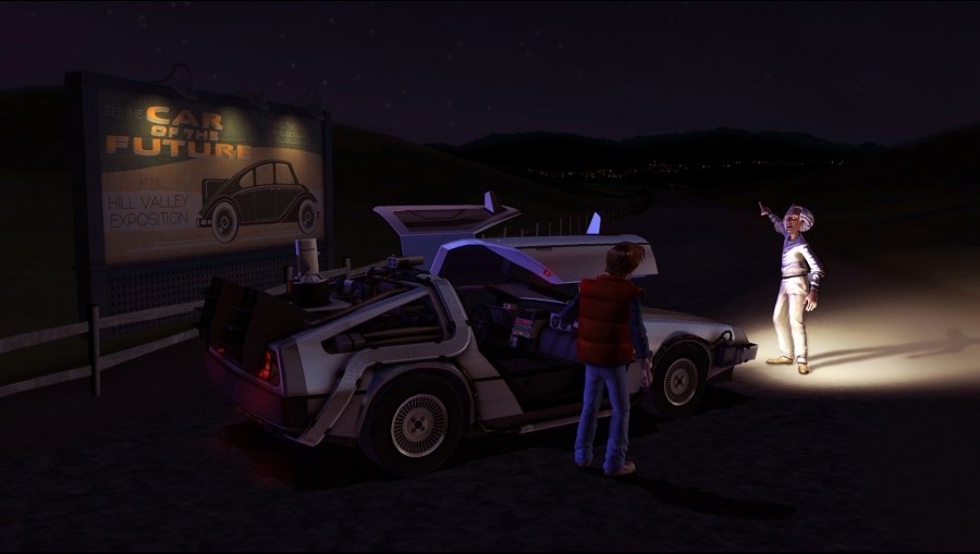 Скриншот из игры Back to the Future: The Game Episode 1. It
