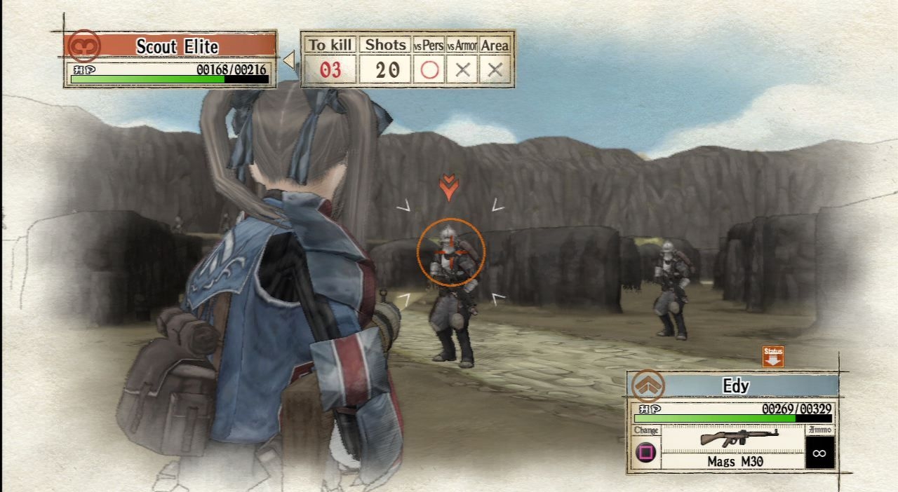 Скриншот из игры Valkyria Chronicles под номером 43